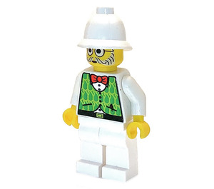 LEGO Dr. Kilroy- Green Vest, Wit Poten minifiguur