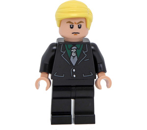 LEGO Draco Malfoy с Черно Костюм (Намръщи се / Scared) Минифигурка