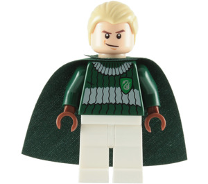 LEGO Draco Malfoy с Тъмнозелено Slytherin Quidditch Uniform  Минифигурка