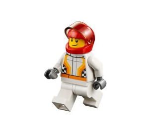 LEGO Drag Racer with Red Helmet Minifigure