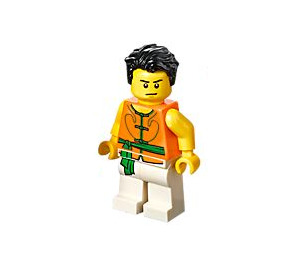 LEGO Drachen Boat Rower mit Brushed Haar Minifigur
