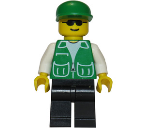 LEGO Dragon Fly Mechanic, Green Jacket Figurine