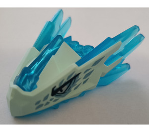 LEGO Dragon Head Jaw with Light Aqua Face and Blue Scales (101609)