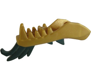 LEGO Dragon Head Lower Jaw with Dark Green Spines (12764 / 93072)