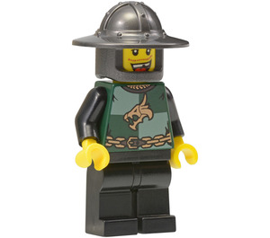 LEGO Dragon Knight, Casque avec Broad Brim, Missing Dent Chess Pawn Castle Figurine