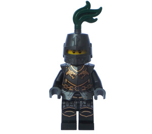 LEGO Drachen Ritter mit Rüstung mit Kette und geschlossen Helm Minifigur