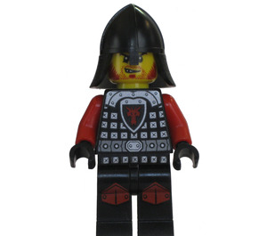 LEGO Dragon Knight with Neck Protector Helmet, Bushy Beard and 2 Sided Head (Frown/Angry Scowl) Minifigure