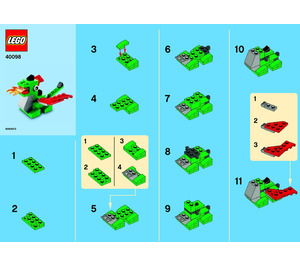 LEGO Dragon 40098 Instruktioner