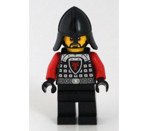 LEGO Drage Soldat med Sort Neck Protector, Scale Mail, Rød Arme Minifigur