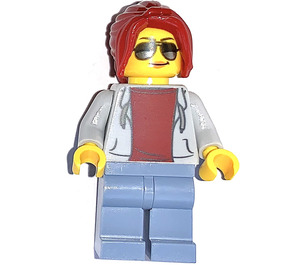 LEGO Dragway flagger Minifigure