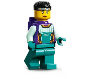 LEGO Driver Motorcycle Female Minifigure