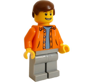 LEGO Conductor con Naranja Unbuttoned Chaqueta Minifigura