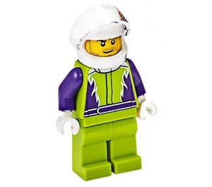 LEGO Kierowca z Biały Kask Minifigurka