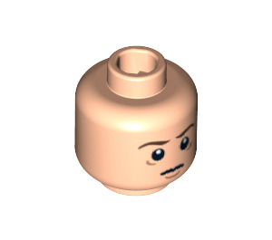 LEGO Dual Sided Frodo Head with Tired and Poisoned Eyes Pattern (Recessed Solid Stud) (10385 / 11367)