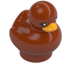 LEGO Duck with Bright Light Orange Beak and Reddish Brown Spots (103359)