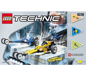 LEGO Dueling Dragsters Set 8238 Instructions