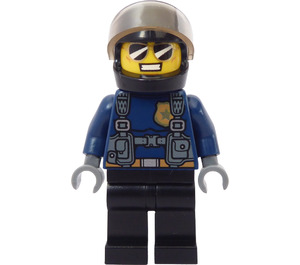 LEGO Duke Detain z Dark Niebieski Policja Uniform Minifigurka