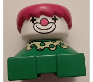 LEGO Duplo 2x2 Base Figure Brick - Clown Duplo Figure