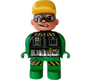 LEGO Duplo Action Wheeler Bouw Bestuurder Duplo-figuur