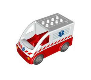 LEGO Duplo Ambulance 5 x 10 with EMT Star without door (58233)
