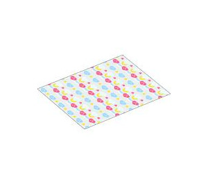 LEGO Duplo Blanket (8 x 10cm) with Clouds and Suns and Rain (29988 / 103667)