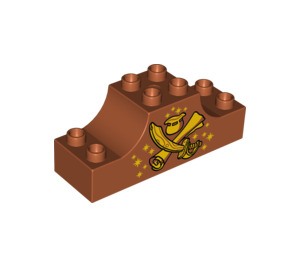 LEGO Duplo Bow 2 x 6 x 2 mit Schwert, Scroll und Pot of Gold (4197 / 13722)