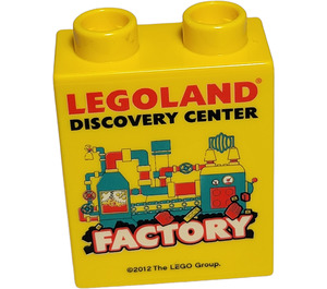 LEGO Duplo Brick 1 x 2 x 2 with Legoland Discovery Center Factory 2012 1 without Bottom Tube (4066)