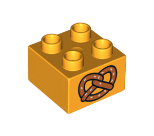 LEGO Duplo Brick 2 x 2 with Pretzel (3437 / 16320)