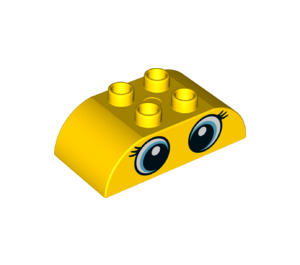 LEGO Duplo Brique 2 x 4 avec Incurvé Sides avec Yeux (36466 / 98223)