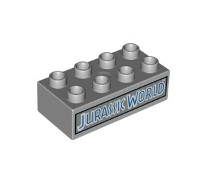 LEGO Duplo Steen 2 x 4 met 'Jurassic World' (3011 / 38244)