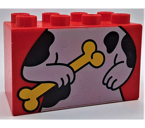 LEGO Duplo Brick 2 x 4 x 2 with Dog Body (31111)