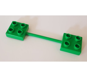 LEGO Duplo Fel groen Staaf met plates Aan ends (44670)