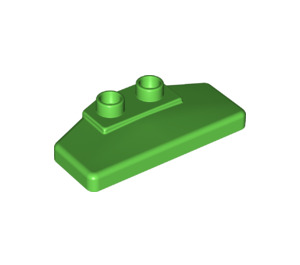 LEGO Duplo Bright Green Wing 2 x 4 x 0.5 (46377 / 89398)