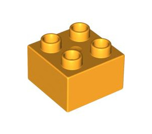 LEGO Duplo Bright Light Orange Brick 2 x 2 (3437 / 89461)
