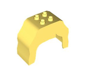 LEGO Duplo Bright Light Yellow Design Brick Hair (4998)