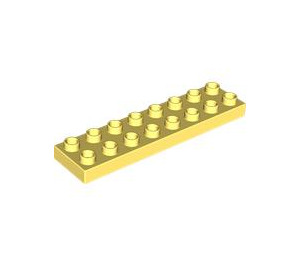 LEGO Duplo Bright Light Yellow Plate 2 x 8 (44524)