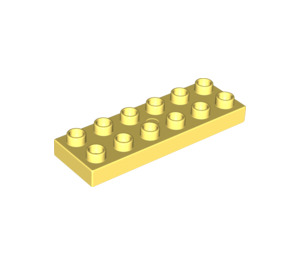 LEGO Duplo Bright Light Yellow Plate 2 x 6 (98233)