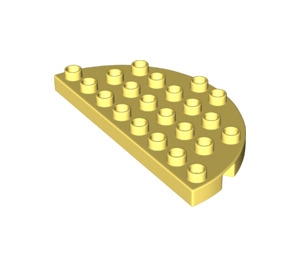 LEGO Duplo Bright Light Yellow Plate 8 x 4 Semicircle (29304)