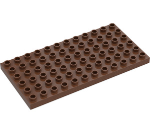 LEGO Duplo Bruin Plaat 6 x 12 (4196 / 18921)