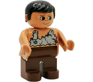 LEGO Duplo Caveman with Black Hair Duplo Figure