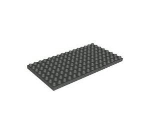LEGO Duplo Dark Gray Duplo Plate 8 x 16 (6490 / 61310)