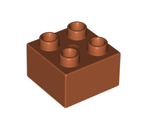 LEGO Duplo Donkeroranje Steen 2 x 2 (3437 / 89461)