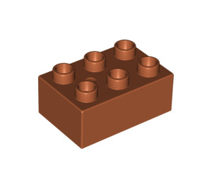 LEGO Duplo Donkeroranje Steen 2 x 3 (87084)