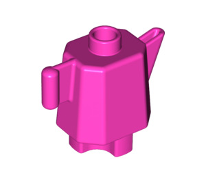 LEGO Duplo Rose foncé Duplo Coffeepot (24463 / 31041)