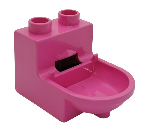LEGO Duplo Rose foncé Toilet (4911)