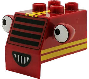 LEGO Duplo Dark Red Sumsy Forklift Front (54004)