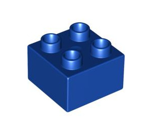 LEGO Duplo Bleu royal foncé Brique 2 x 2 (3437 / 89461)