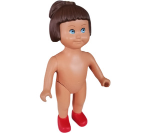 LEGO Duplo Doll Lisa with red shoes without clothes