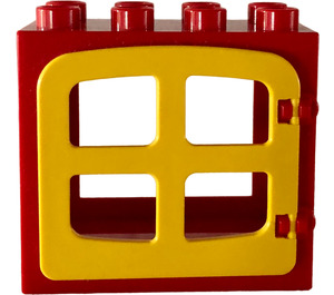LEGO Duplo Deur Kader 2 x 4 x 3 met Venster (2332)