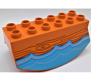 LEGO Duplo Terre Orange Tipping 2 x 6 avec Water (31453)